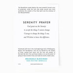 Back of the Serenity Blessing Bracelet Product Card