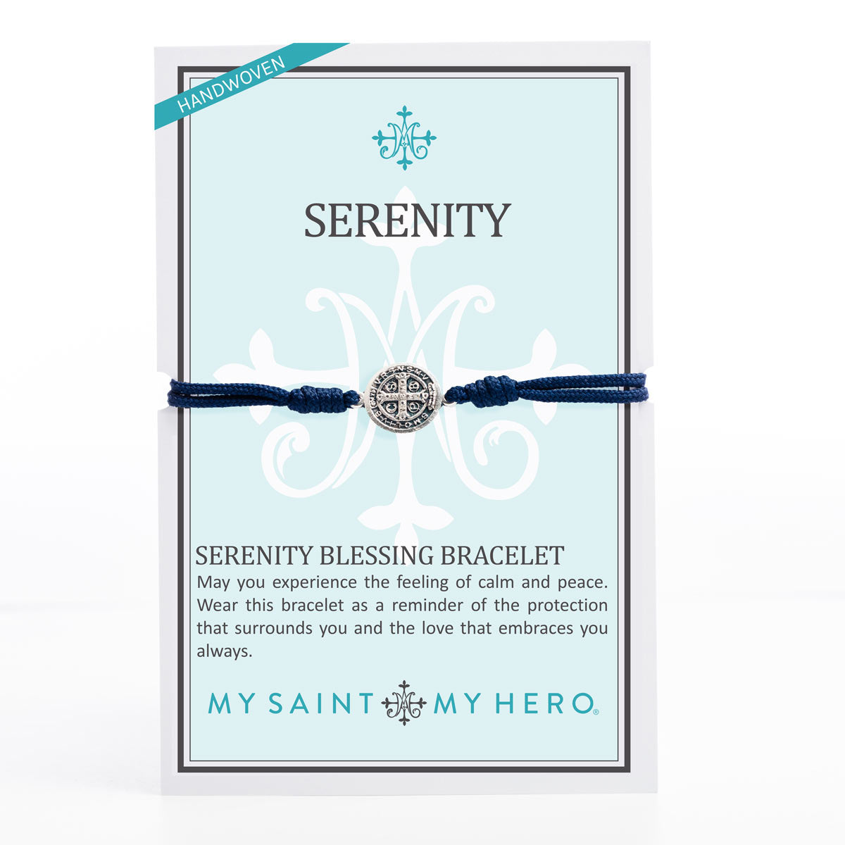 Serenity Benedictine Blessing Bracelet - Woven Inspirational Jewelry – My  Saint My Hero