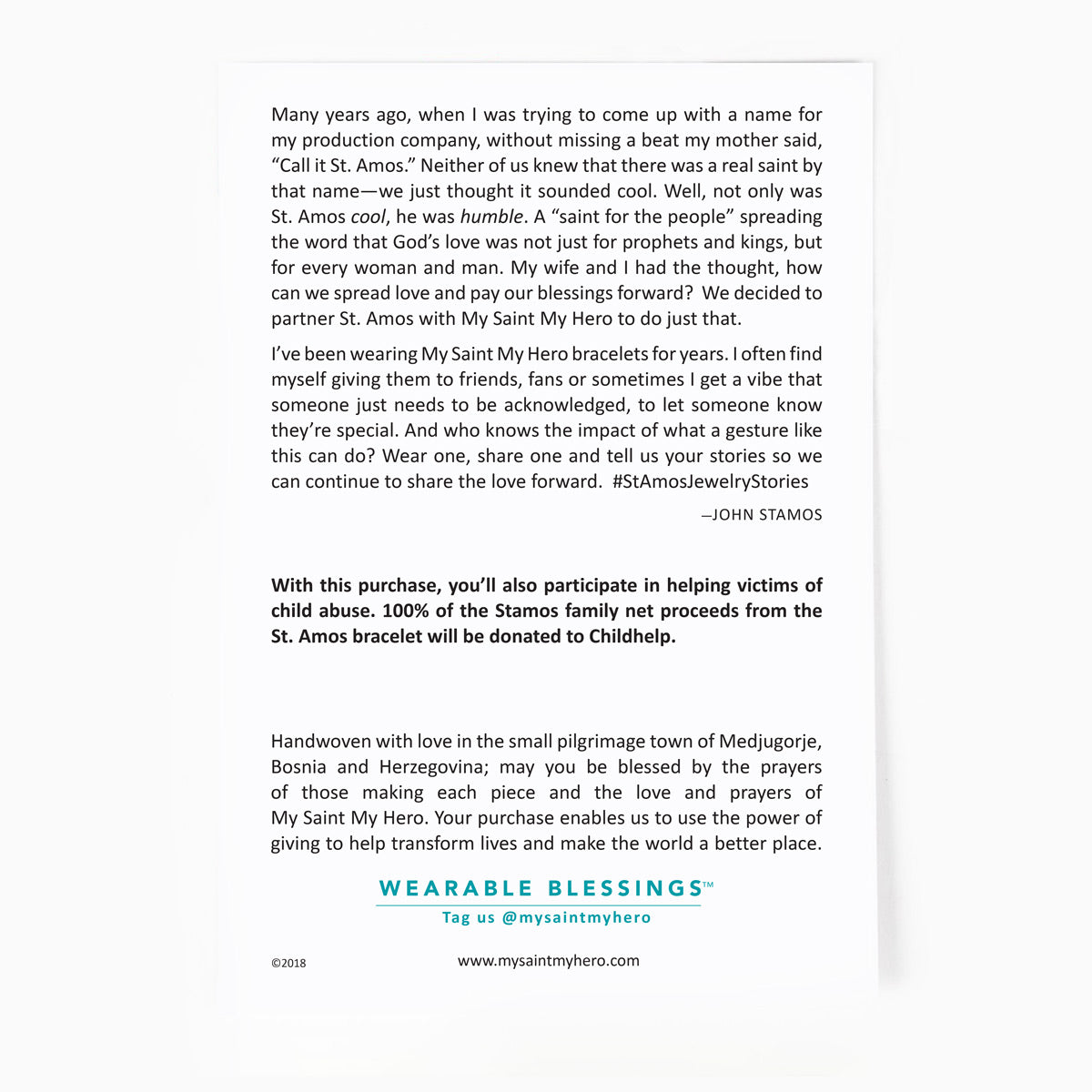 Share the Love - St. Amos Love Bracelet