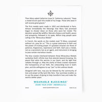 Stellar Blessings Miraculous Mary Bracelet