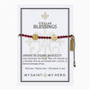 Stellar Blessings Amore Crystal and Benedictine Blessing Bracelet comes on an inspirational card