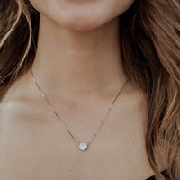 Benedictine Petite Necklace in Sterling Silver LIfestyle