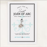 Saint Joan of Arc Medal silver tone on product card