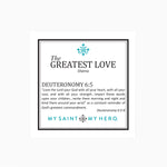 Greatest Love Deuteronomy 6:5 Earrings