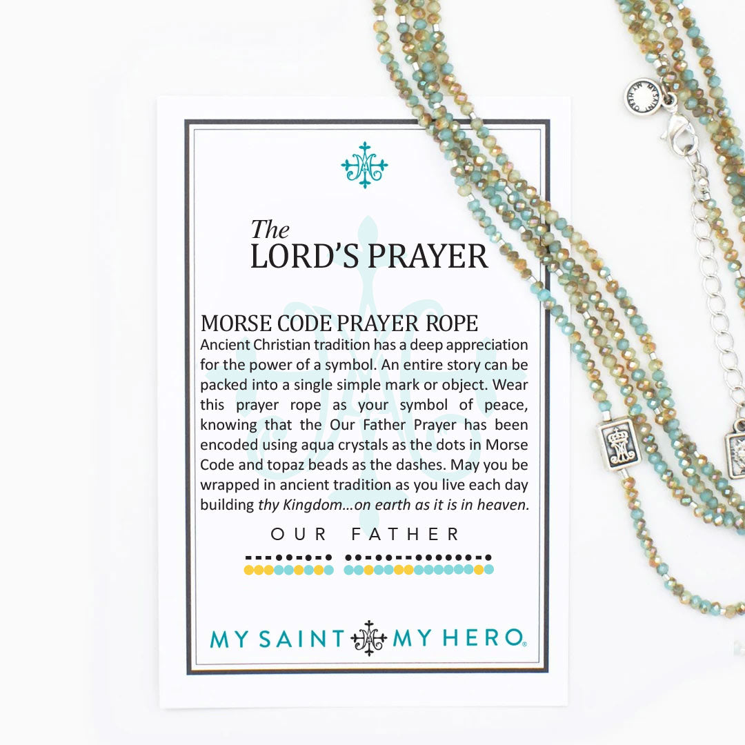 Lord's Prayer Morse Code Prayer Rope - MSMH – My Saint My Hero