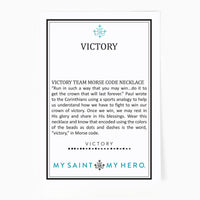 Victory Team Spirit Morse Code Necklaces • In Your Team Colors