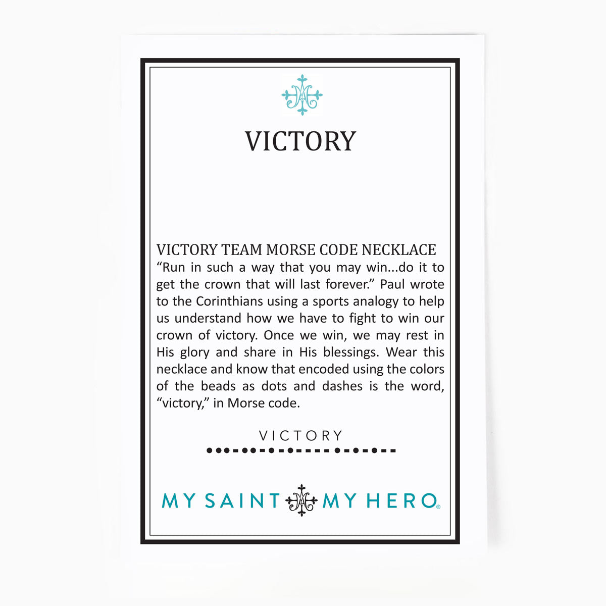 Victory Team Spirit Morse Code Necklaces • In Your Team Colors