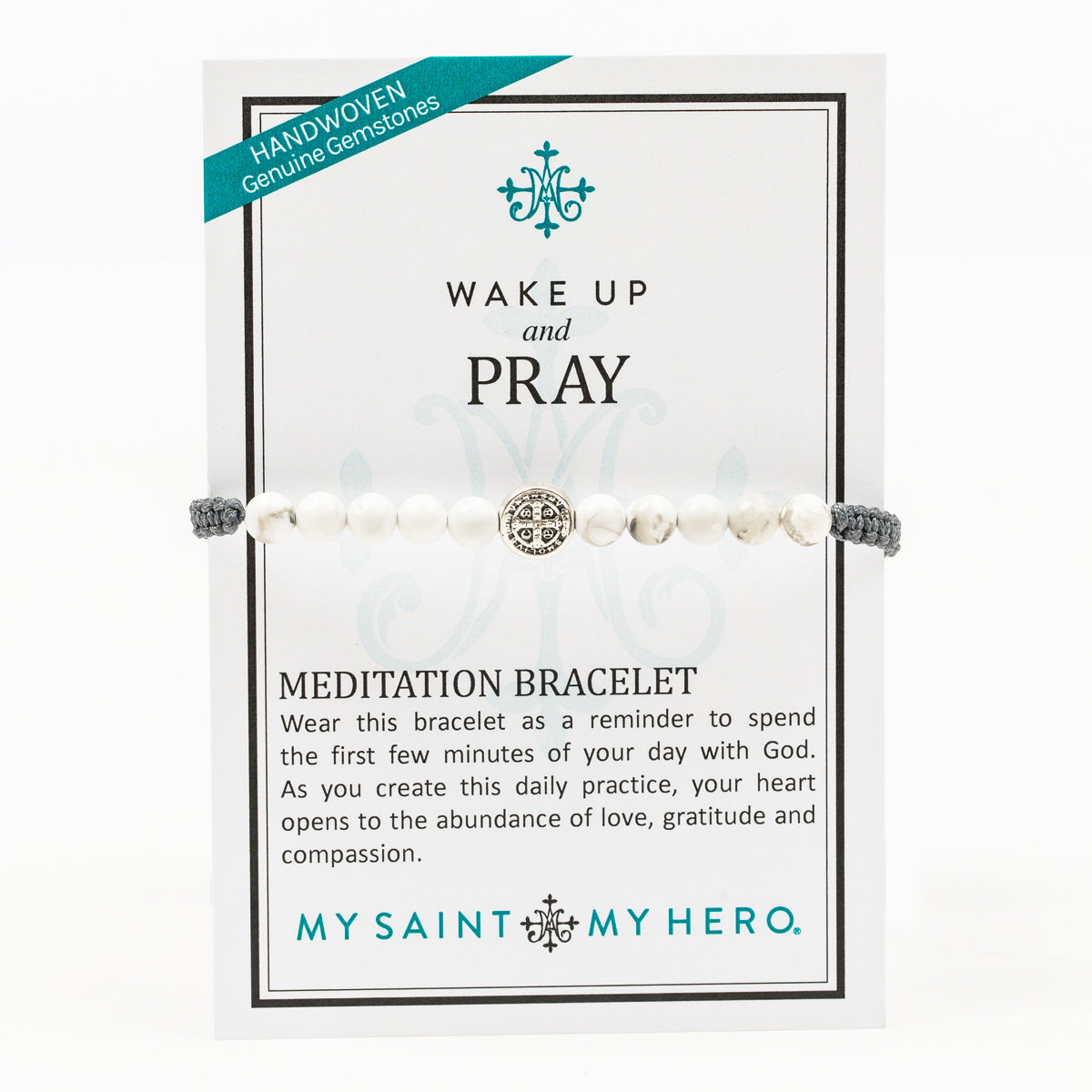 WAKE UP AND PRAY  White Howlite | Calm and Peace